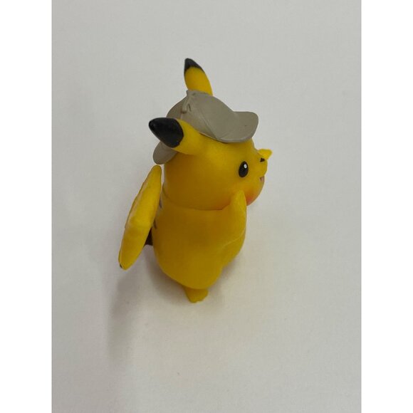 Detective Pikachu Figurine 2019 WCT Pokémon Merch Collectible Yellow Plastic Toy - Picture 4 of 6